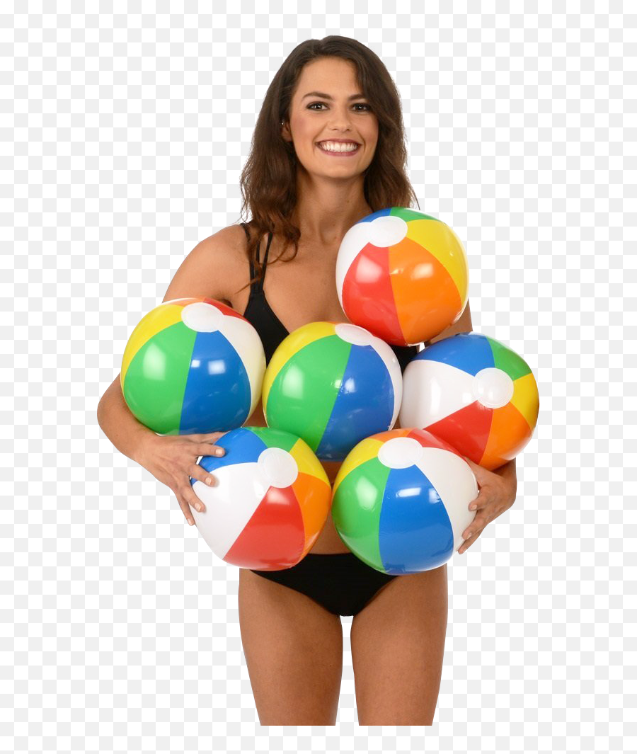 Download Free Png Young Woman Holding Beach Ball Image - Holding Ball Png,Girl In Bikini Png
