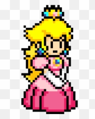 Princess Peach 8 Bit Transparent Cartoon - Jingfm Victoria Png,Princess Peach Transparent