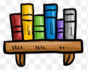 Bookshelf Clipart Png - Books In A Bookshelf Clipart,Bookcase Png