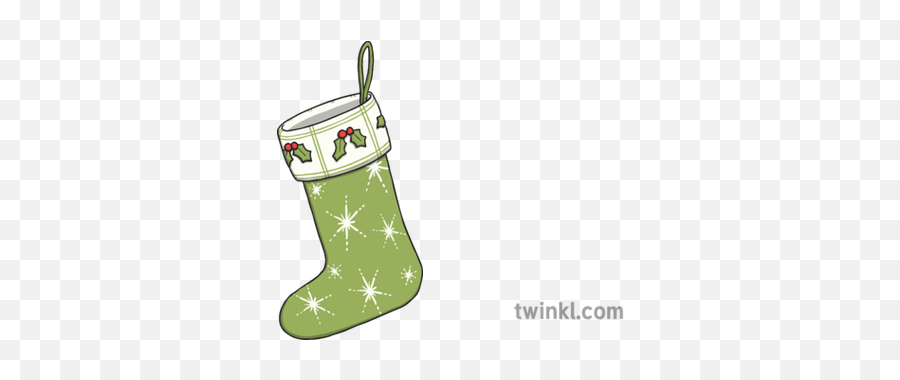 Christmas Stocking Illustration - Twinkl Christmas Stocking Png,Stocking Png