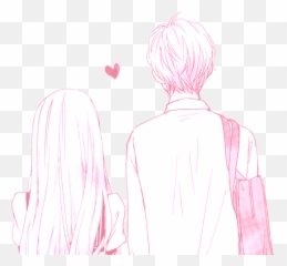 Pin - Anime Couple Sketch Drawing png