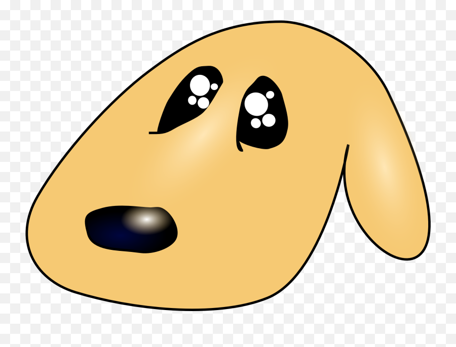 Sad Dog Clipart Transparent Background - Sad Animated Dog Face Png,Dog Clipart Transparent Background