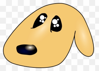 Sad Dog Clipart Transparent Background - Animated Face png