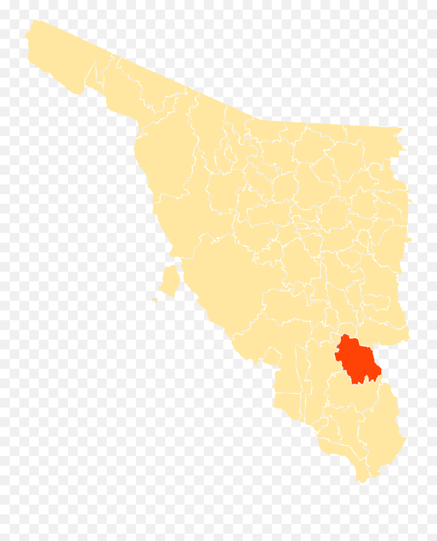 Mapa Municipios Sonora Rosario - Agua Prieta Sonora Mapa Png,Rosario Png