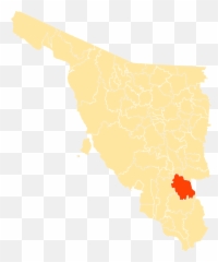 Mapa Municipios Sonora Rosario - Agua Prieta Sonora Mapa Png,Rosario Png