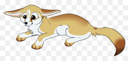 Fennec Fox Png Picture - Cartoon Furry Fox Drawing,Fennec Fox Png