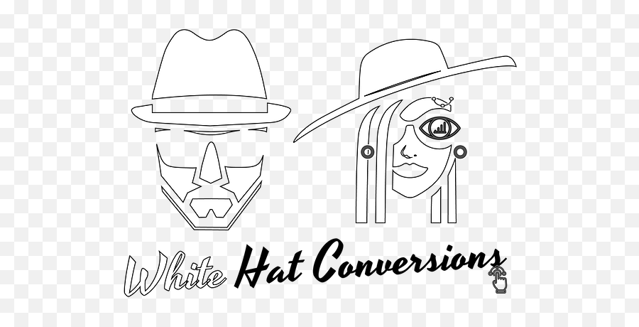 Home - Line Art Png,White Hat Png
