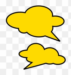 Download Speech Bubble Png Image - Yellow