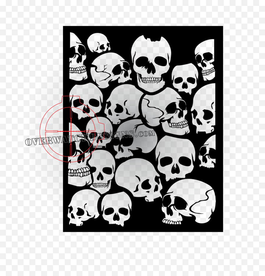 Download Hd The Punisher Skull Stencil - Skull Stencils Skull Pattern Png,Punisher Skull Png
