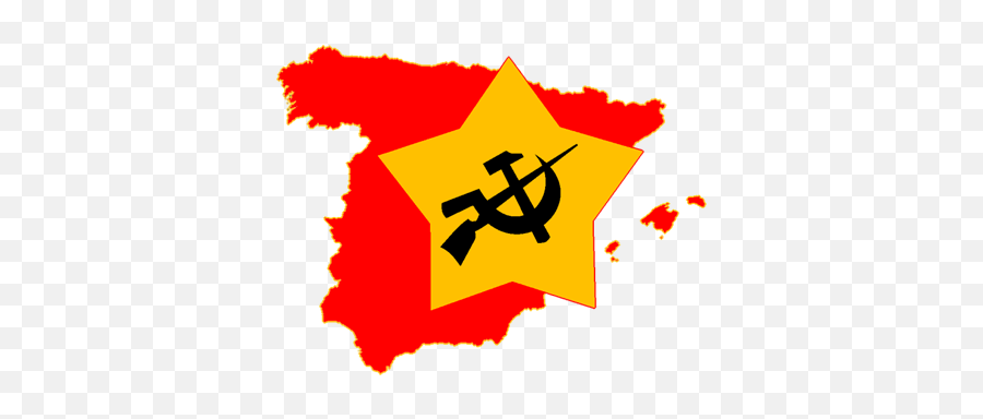 Comintern Sh - Spain Map Png,Communist Flag Png