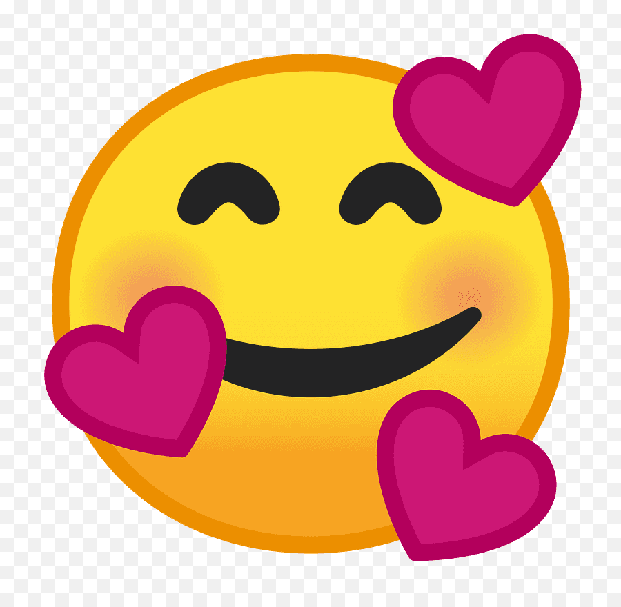 Smiling Face With 3 Hearts Emoji Meaning Pictures - Smiling Face Emoji Png,Smiley Face Emoji Png