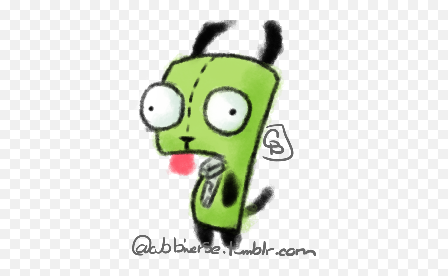 Gir From Invader Zim Cubbi - Illustrations Art Street Cartoon Png,Gir Png