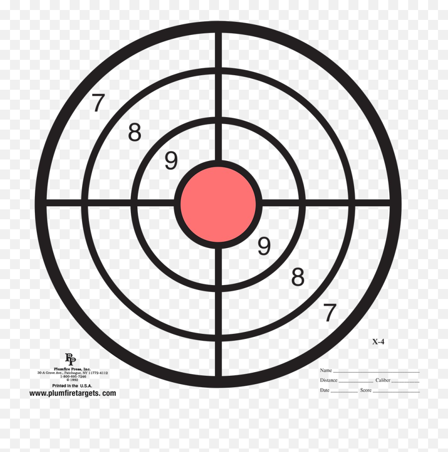 Round Target Png Transparent Image - Crosshair Vector,Bullseye Png