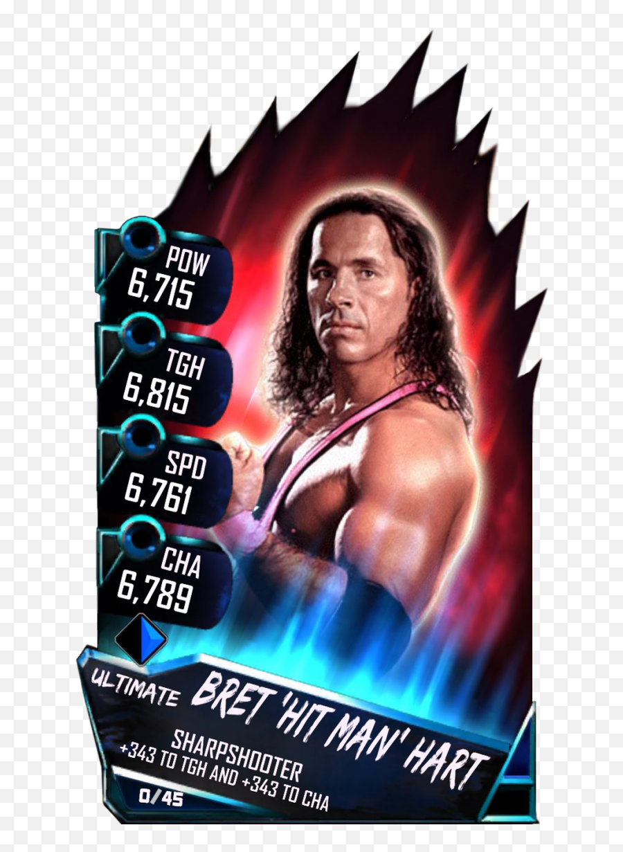 Wwe 2k19 Bret Hart - Wwe Supercard Event Cards Png,Bret Hart Png
