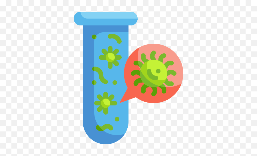 Bacteria Chemical Lab Science Test Tube Virus Icon - Dot Png,Bacteria Png