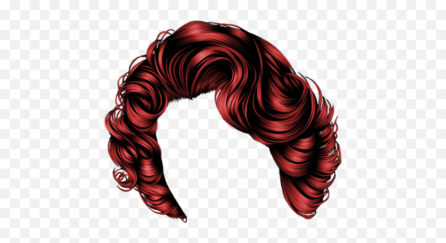 Wig Hair Transparent Png All - Red Hair Pic Transparent Background,Transparent Wig