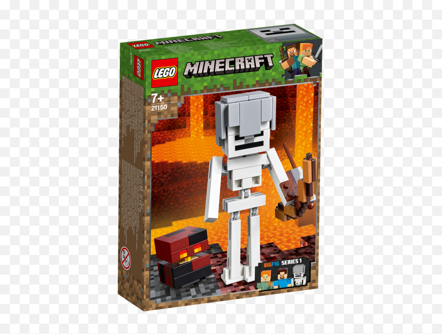 Le21150 Lego Minecraft Bigfig Skeleton With - Minecraft Png,Minecraft Bow Png