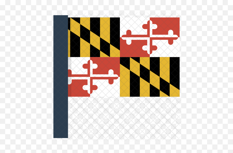 Maryland Flag Icon - Maryland Flag Banner Png,Maryland Flag Png