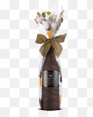 Chocolate Dipped Covered Champagne Bottle - Dom Perignon Barware png