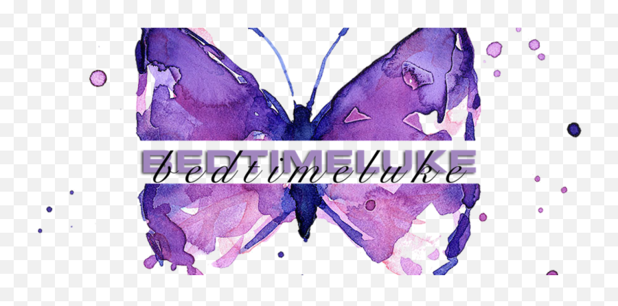 Bedtimeluke Shop Redbubble - Purple Butterfly Watercolor Painting Png,Holland Roden Transparent