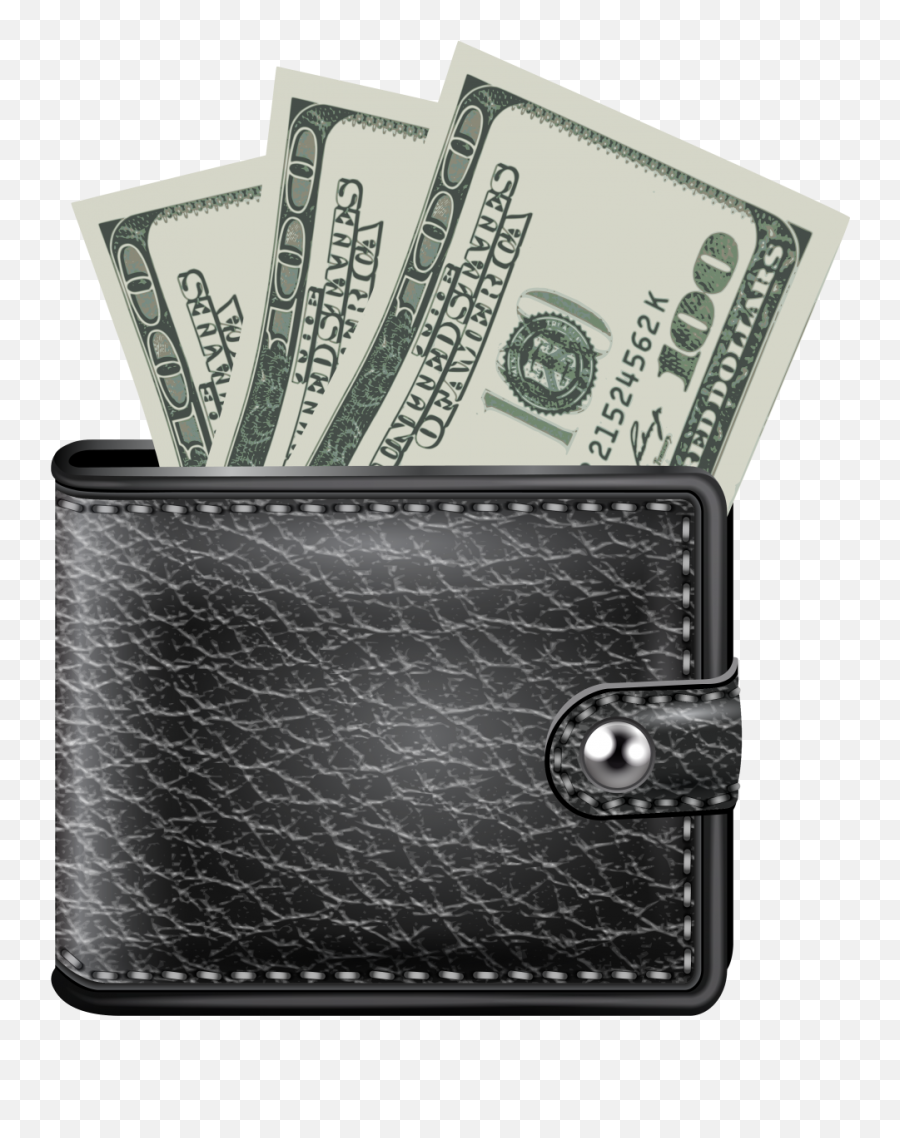 Black Wallet With Money Png Image - Wallet With Money Png,Money Png Images