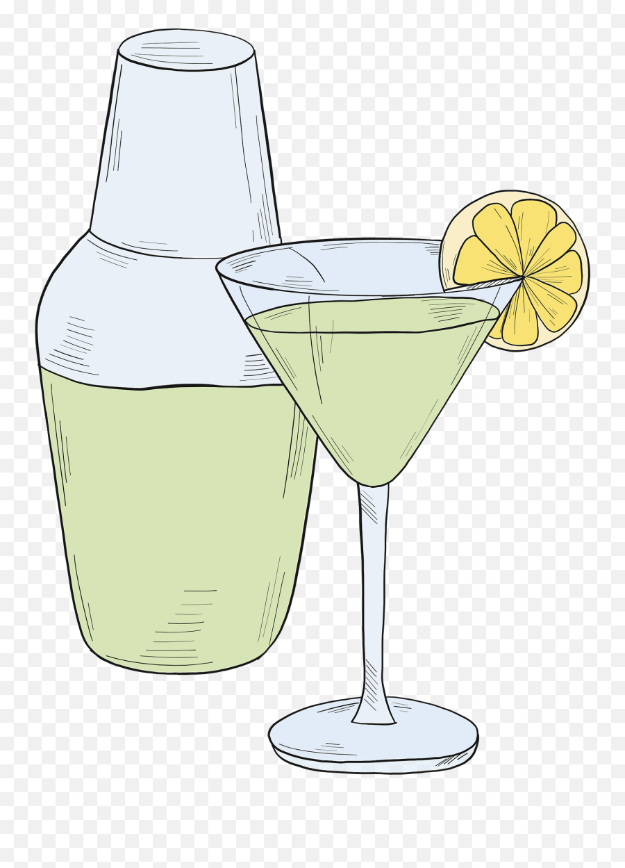 Margarita Cocktail Clipart Free Download Transparent Png - Martini Glass,Martini Glass Silhouette Png