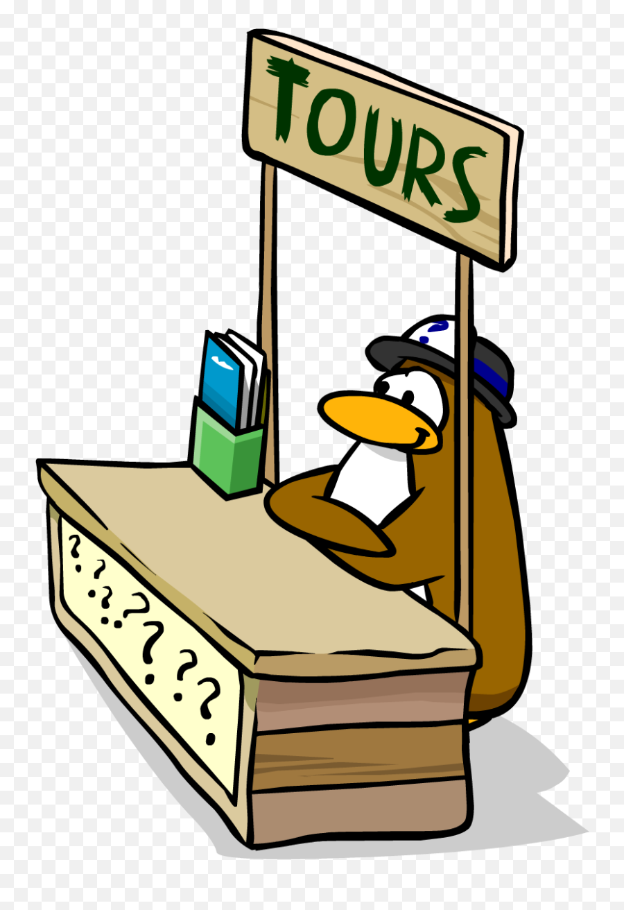 Tour Guide Club Penguin - Club Penguin Tour Guide Png,Antonym For Transparent