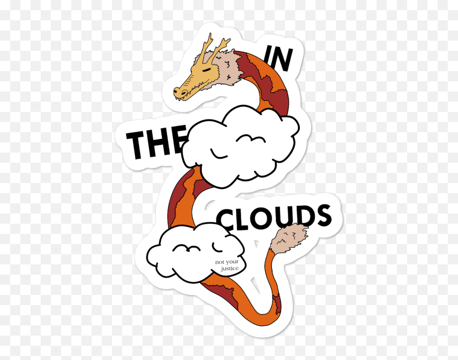 In The Clouds Stickers Sold By Not Your Justice - Language Png,Storenvy Logo