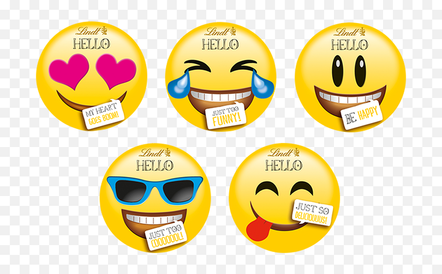 Lindt Hello Emoji 5 Packs 150g German Healthu0026beauty - Lindt Hello Chocolate Smileys Png,Sunglasses Emoji Transparent