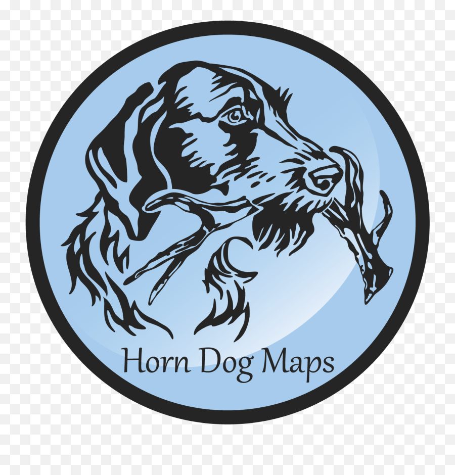 Horn Dog Maps - German Wirehaired Pointer Black And White Drawing Png,Icon Gallery Brunswick