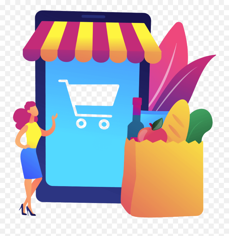 Grocery Delivery App - Retail Png,Grocery Icon Png