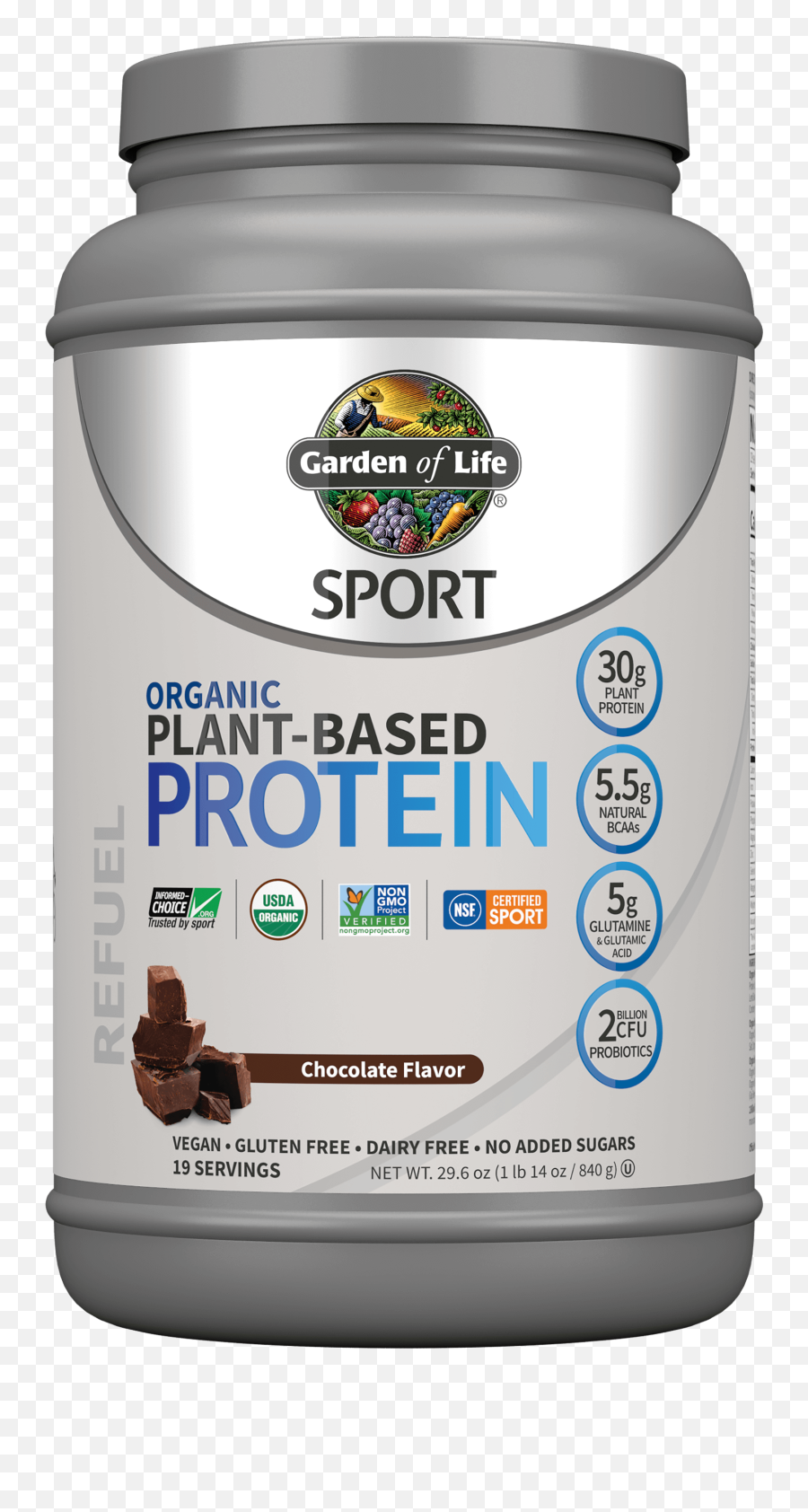Sport Organic Plant - Based Protein Powder Garden Of Life Garden Of Life Plant Based Protein Png,Garden Png