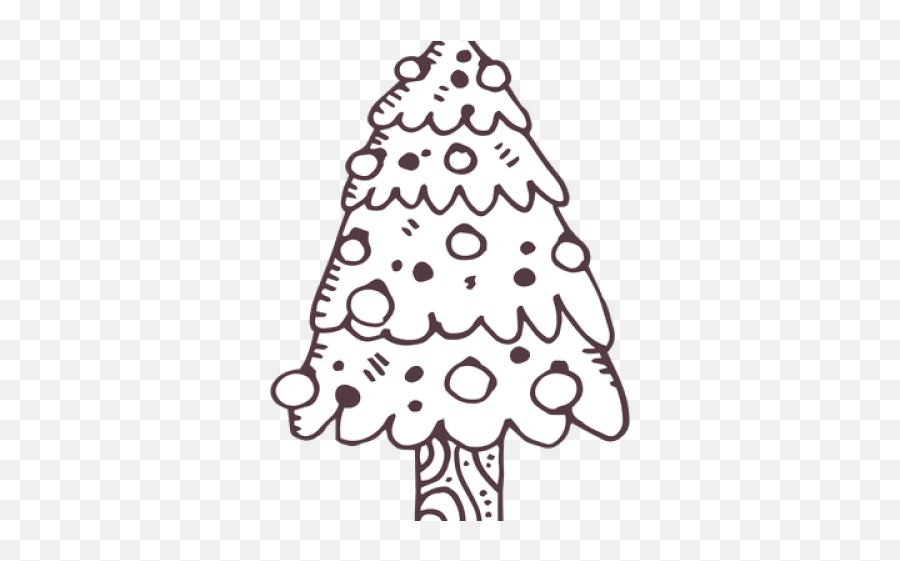 Download Hd Drawn Christmas Tree Icon - Christmas Tree Paisagens Desenho Pro Natal Png,Christmas Trees Icon