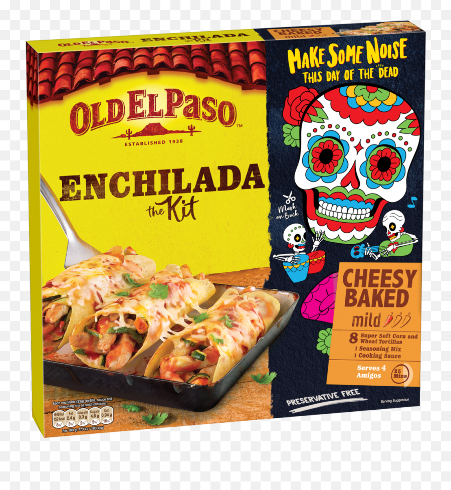 Old El Paso Brings The Fiesta With Day Of Dead Campaign - Chicken Enchiladas Old El Paso Png,Day Of The Dead Png