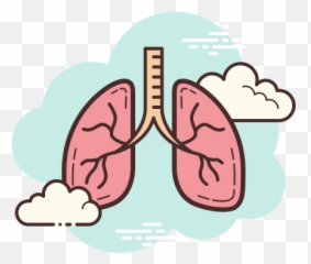 Lungs Icon In Cloud Style - Gacha Cute Png Logo