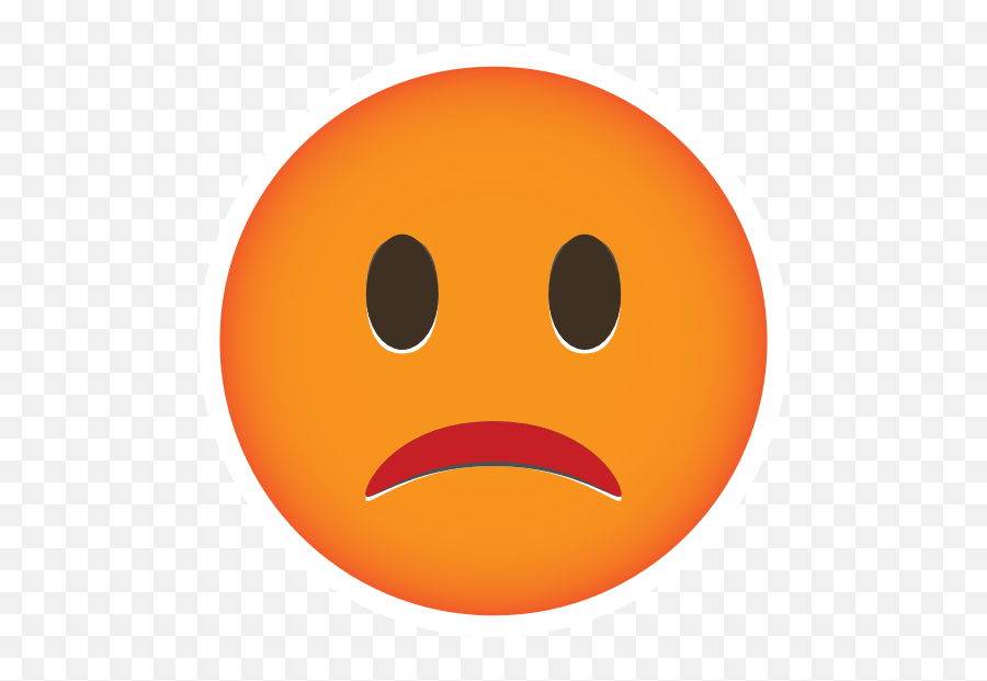 Phone Emoji Sticker Unhappy - Happy Png,Happy Sad Dog Png Icon