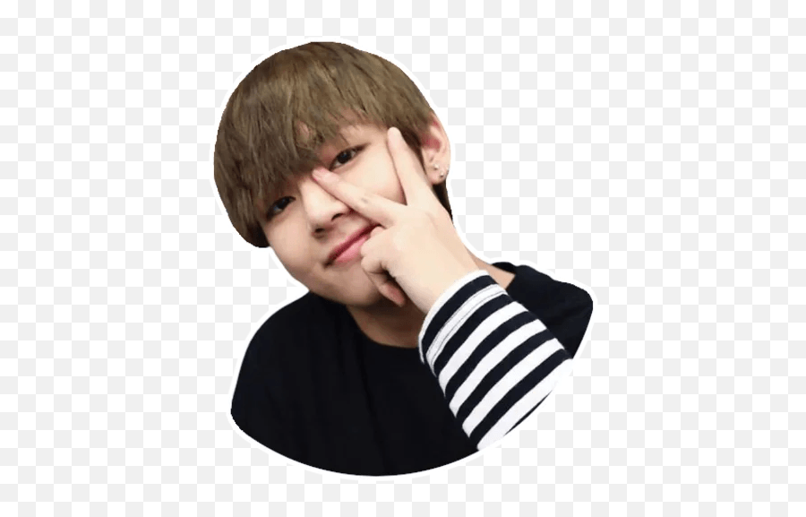 Taehyung - Telegram Sticker English Bts V Cute Pic Smile Png,Kim Taehyung Icon