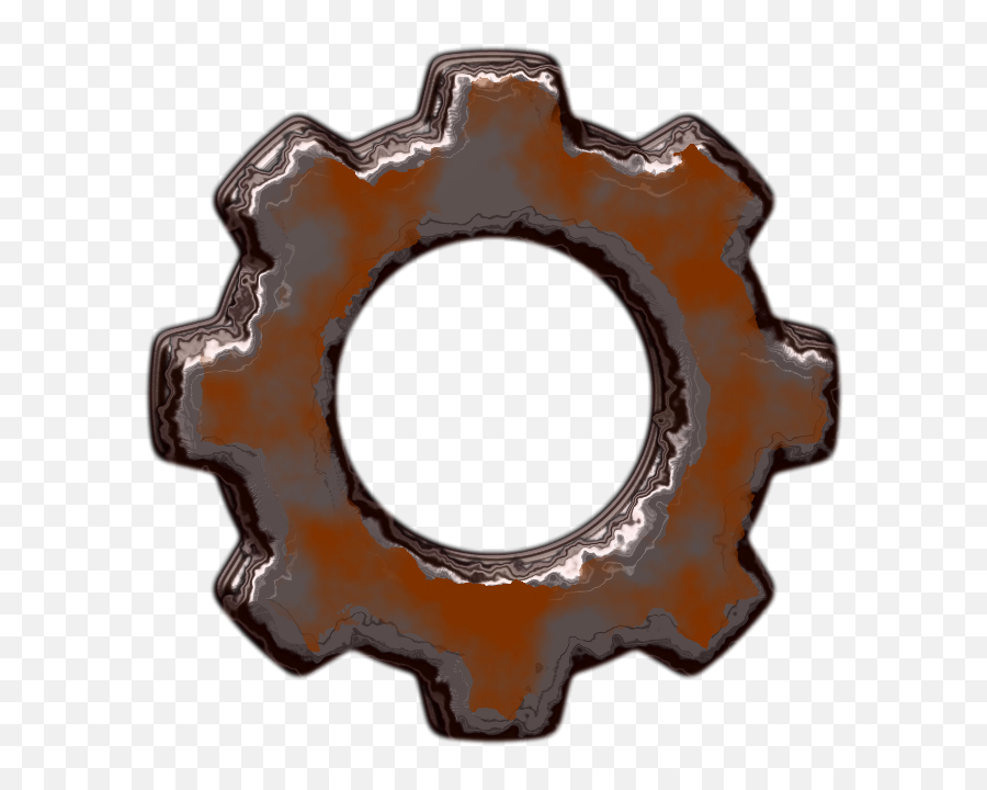 Gear - Rusty Gears Transparent Background Clipart Full Rusted Gears Cartoon Png,Gears Transparent