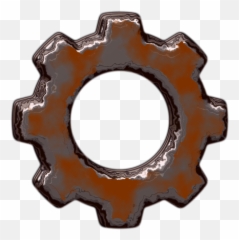 Gear - Rusty Gears Transparent Background Clipart Full Rusted Cartoon png