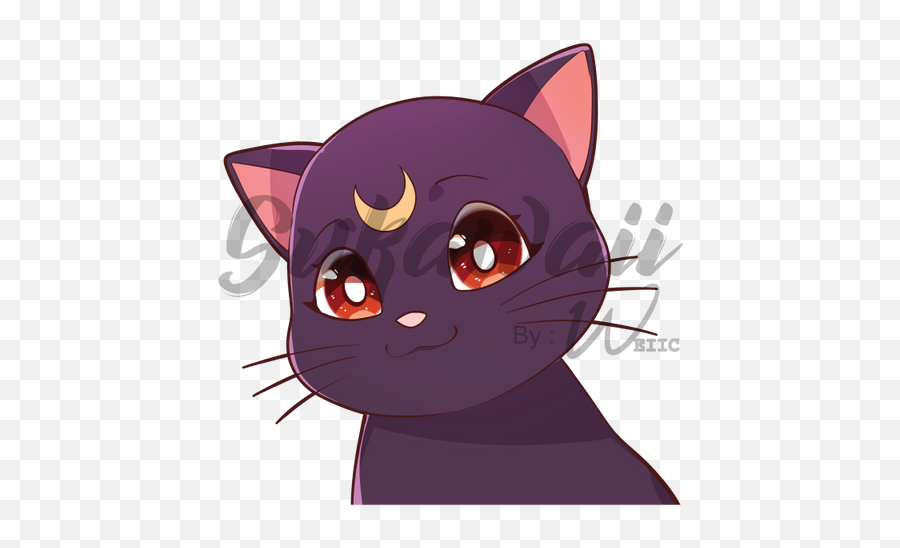 Anime Inspired Decals U0026 Peekers Art By Sukawaii U2013 Tagged - Dabi Sukawaii Png,Sailor Moon Luna Icon