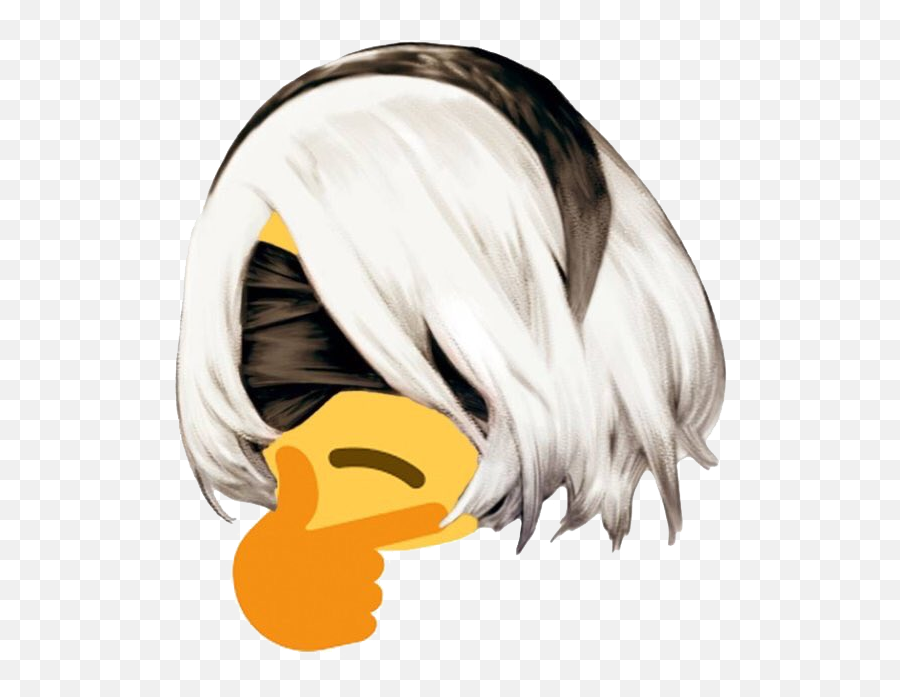 Anyone Have A Bunch Of Thinking Emoji Memes For Custom - Nier Automata Memes Png,Flushed Emoji Png