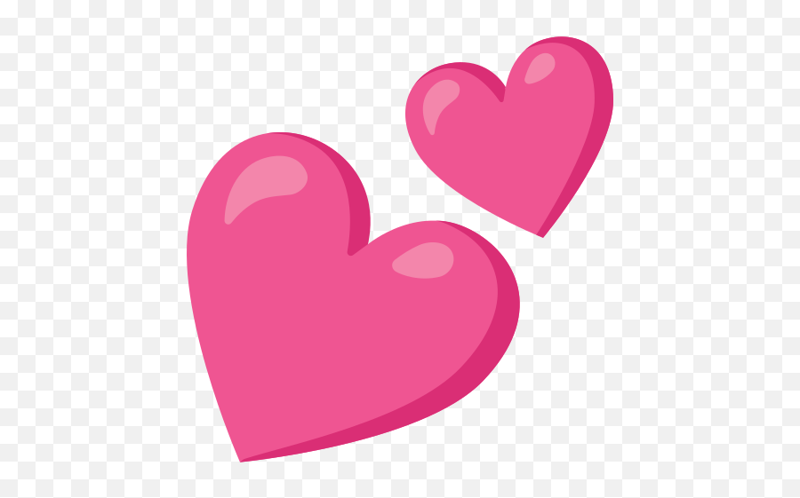 Two Hearts Emoji - Emoji Dois Corações Png,Double Heart Icon