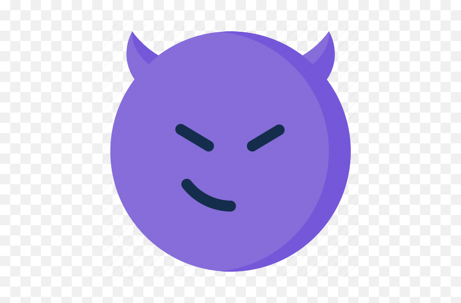 Devil Emoji Emoticon Emotion Smile - Smiley Png,Smirk Emoji Png