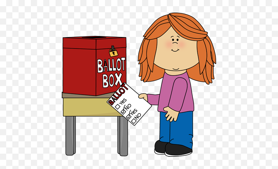 57 Girl Putting A Bal Vote Clipart Clipartlook - Kids Voting Clipart Png,Ballot Box Png