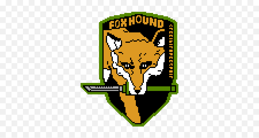 Pixel Art Foxhound Logo 100x100 By Lemoncat - Foxhound Logo Pixel Art Png,Pixel Logo