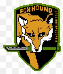 Pixel Art Foxhound Logo 100x100 By Lemoncat - Pixel Art png