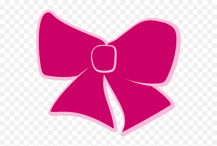 Download Hd Girly Vector Hair Ribbon - Bow Clipart Png,Pink Ribbon Png