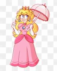 Download Princess Peach By Mousiememequeen - Peach Mario Art Cartoon Png,Princess Peach Transparent