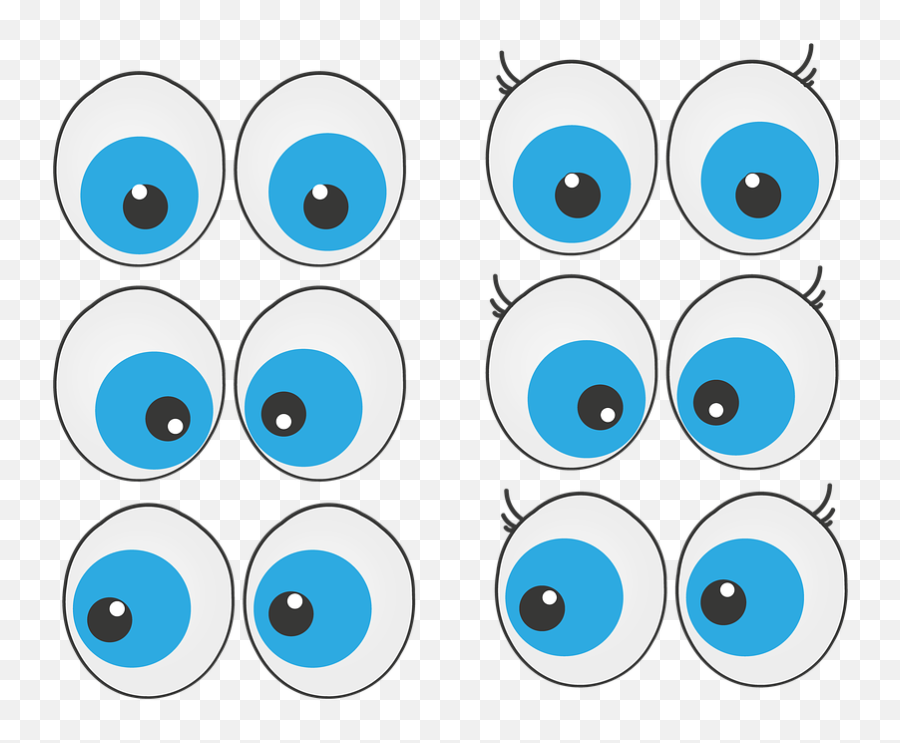 Eyes Comic Cartoon - Free Image On Pixabay Circle Png,Funny Eyes Png