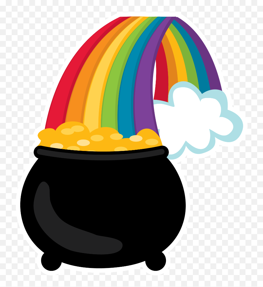 Free Rainbow Pot Of Gold Png Download - St Patricks Day Clipart,Pot Of Gold Png